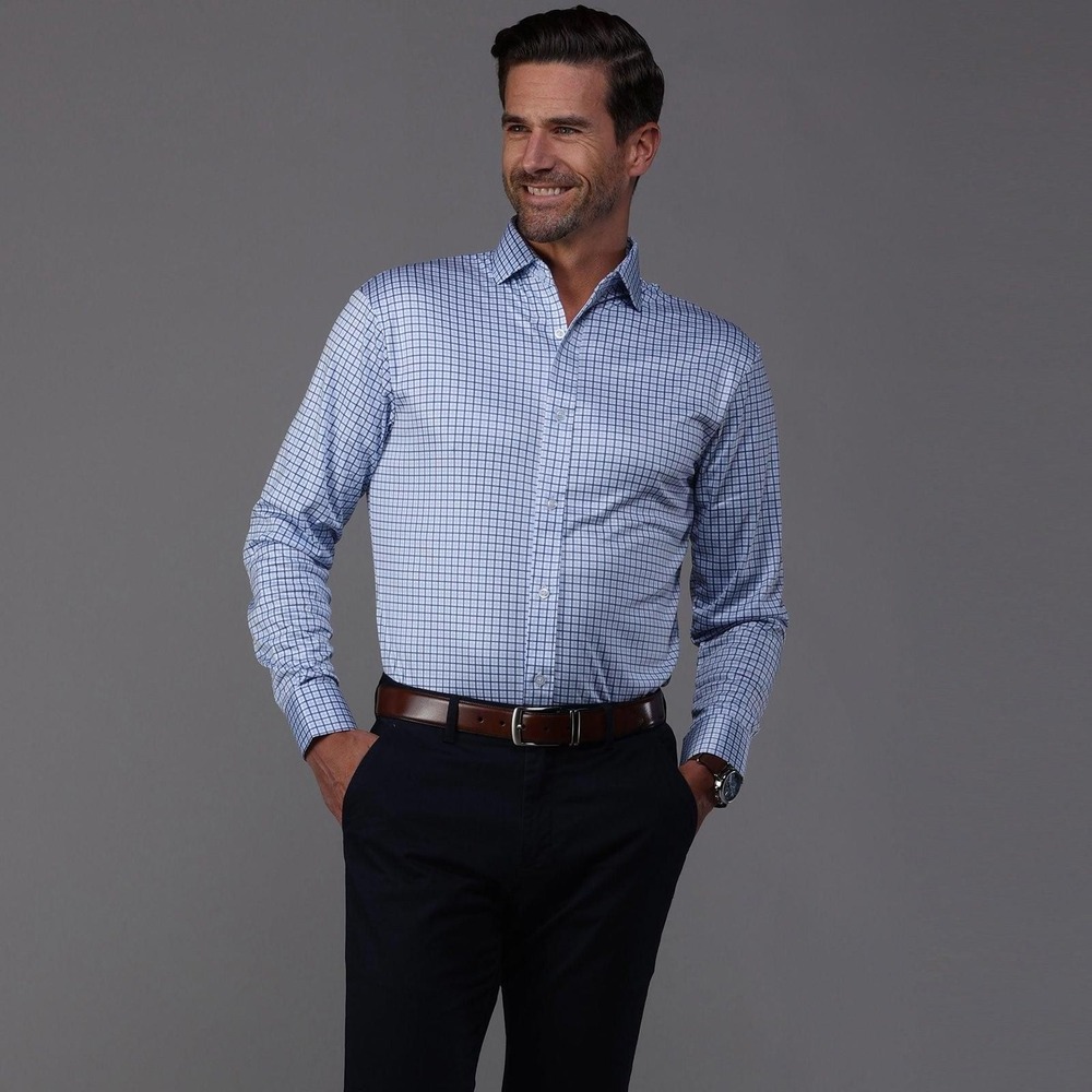 Collars & Co. NWT Quattro Flex Dress Shirt with Semi-Spread Collar - Size Small